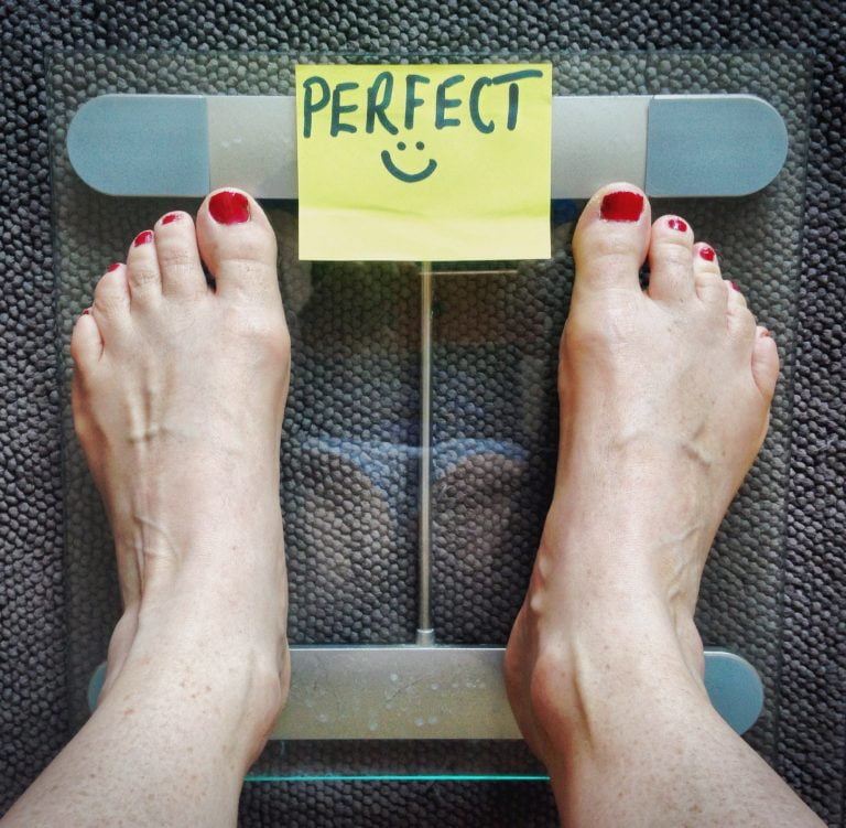 Weighing yourself, perfect!!